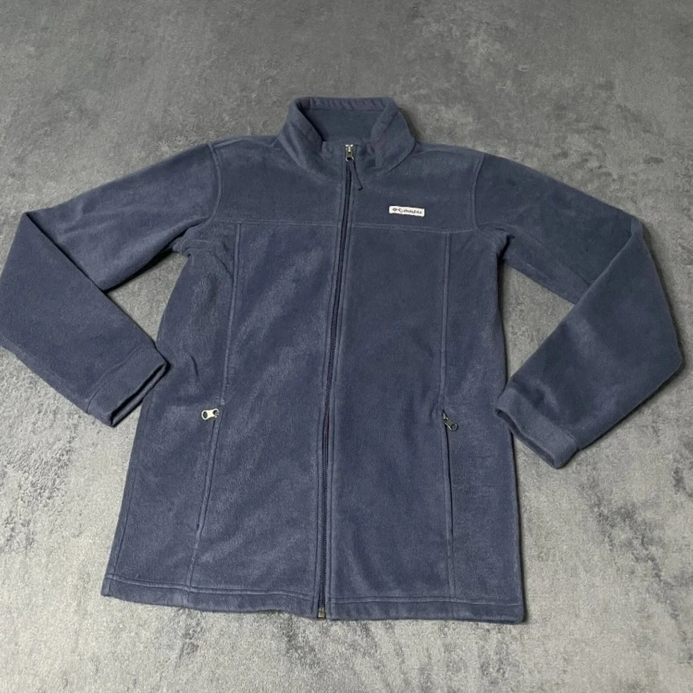 Columbia Fleece Jacket Youth Boys XL Blue Steens Mountain II Mock Neck Full Zip